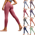 thumbnail image 1 of ATENAR Leggings for Women,Leggings for Women Tummy Control,Solid,Casual,Soft,Stretch Fabric,Pink,M, 1 of 7
