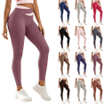 thumbnail image 1 of ATENAR Leggings for Women,Womens Leggings,Breathable,Butt Lifting,Moisture Wicking,Tummy Control,Beige,L, 1 of 9