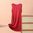 thumbnail image 1 of ATENAR Nightgowns for Women Breathable Dresses Plus Size Loose Sleepwear Wine 5XL, 1 of 4
