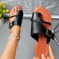 thumbnail image 1 of ATENAR Sandals for Women Fashion Solid Color Womens Sandals Outdoor Shoes Women Black 6, 1 of 5