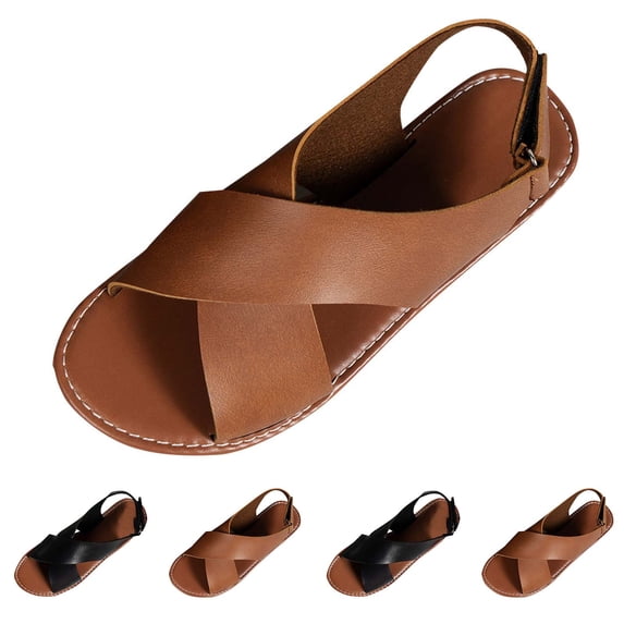 ssuyfkrb Sandals for Women Summer Beach Womens Sandals Fashion Shoes Women Brown 5.5