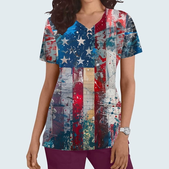 ATENAR Shirts for Women Soft Lightweight Womens Shirts Loose Tee Navy M
