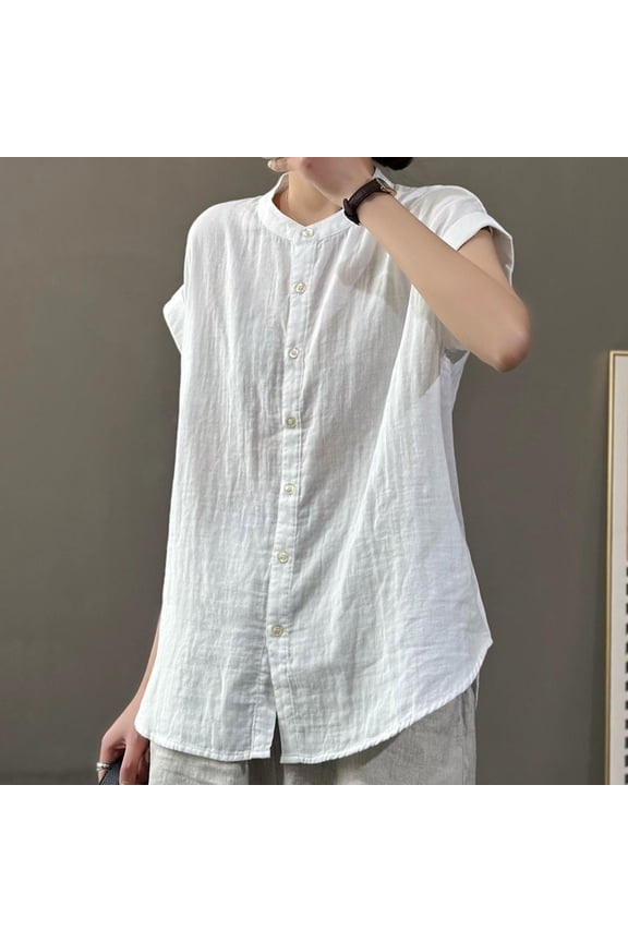 Shirts for Women Soft Lightweight Womens Shirts Loose Tee White 2XL