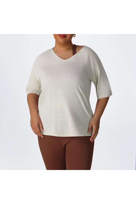 Shirts for Women Soft Lightweight Womens Shirts Loose Tee White 3XL