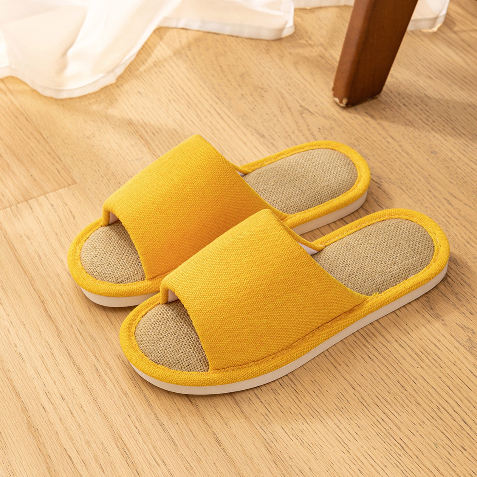 ATENAR Slippers for Women Fashion Wide Womens Shoes Fuzzy House Slipper ...