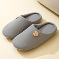 thumbnail image 1 of ATENAR Slippers for Women Fuzzy Slip On Mens Shoes indoor and Outdoor House Slipper Gray 10-10.5, 1 of 7