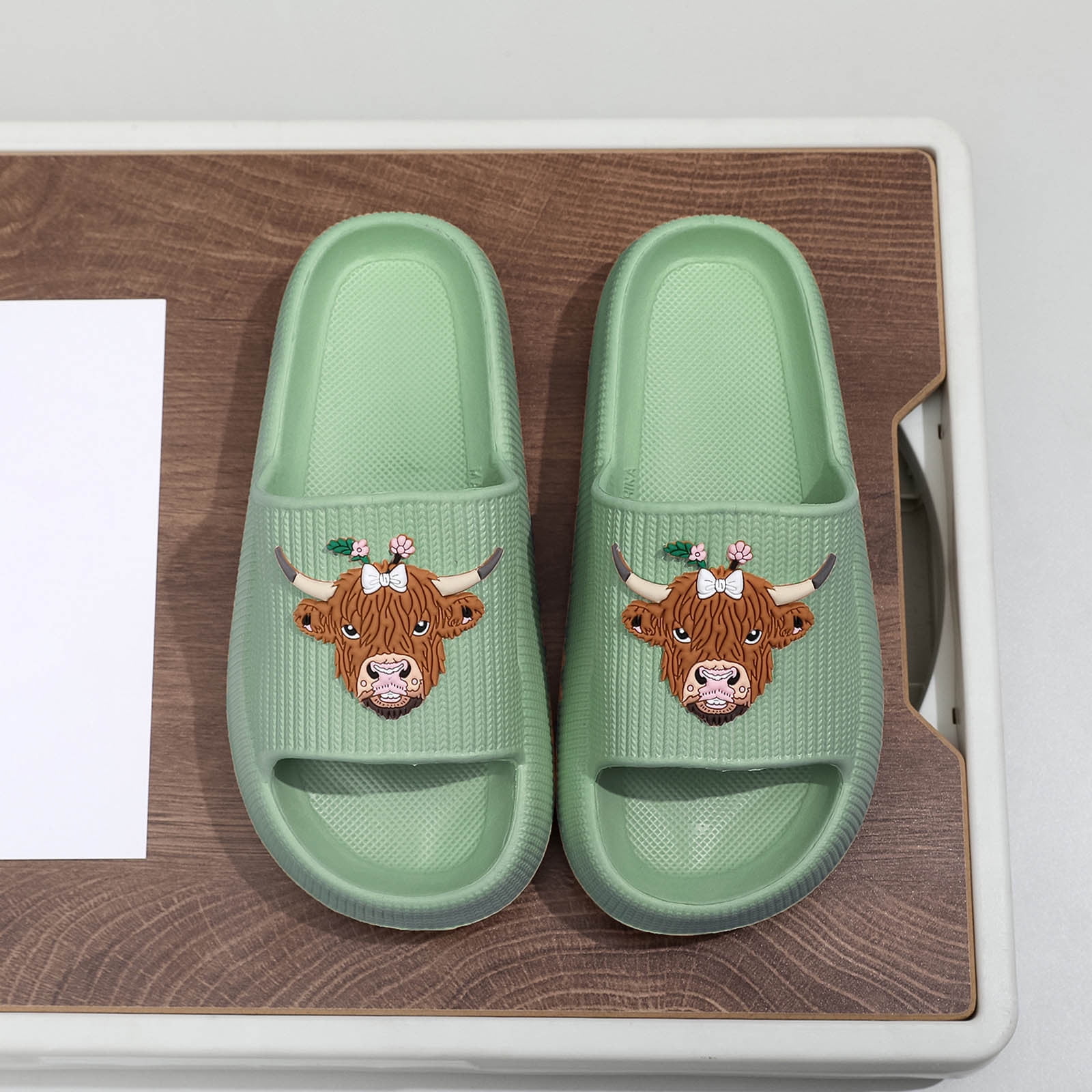 ATENAR Slippers for Women Slide Casual Mens Shoes Wide House Slipper ...