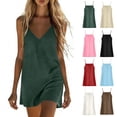 thumbnail image 1 of ATENAR Spaghetti Strap Dresses for Women Casual Comfort Womens Dresses Summer Dress Green XL, 1 of 7