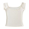 thumbnail image 1 of ATENAR T Shirts for Women Breathable Shirts Fashion Casual Tops Beige M, 1 of 2