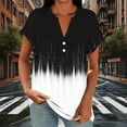 thumbnail image 1 of ATENAR T Shirts for Women Casual V Neck Womens Shirts Solid Color Tee Black M, 1 of 6