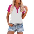 thumbnail image 1 of ATENAR T Shirts for Women Lightweight Loose Womens Shirts Summer Tee Hot Pink XL, 1 of 8