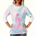 thumbnail image 1 of ATENAR T Shirts for Women Loose Summer Tops for Women Short Sleeve Tee Light Blue L, 1 of 6