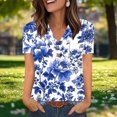 thumbnail image 1 of ATENAR T Shirts for Women Soft Lightweight Shirts for Women Loose Tee Blue L, 1 of 7