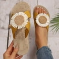 thumbnail image 1 of ATENAR Women Sandals Fashion Solid Color Sandals for Women Outdoor Shoes Women Yellow 9, 1 of 9