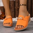 thumbnail image 1 of ATENAR Women Sandals Solid Color Outdoor Sandals for Women Comfortable Womens Shoes Brown 9.5, 1 of 9