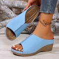 thumbnail image 1 of ATENAR Women Sandals Solid Color Outdoor Sandals for Women Comfortable Womens Shoes Brown 9, 1 of 9