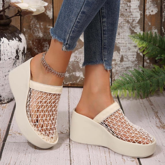 ATENAR Women Sandals Summer Beach Sandals for Women Fashion Shoes Women Multicolor 6.5