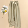 thumbnail image 1 of ATENAR Womens Pants Comfortable High Waist Pants Cotton Pant Army Green Free Size, 1 of 3