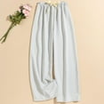 thumbnail image 1 of ATENAR Womens Pants Summer Stretchy Pants Solid Color Pant Gray Free Size, 1 of 3