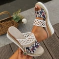 thumbnail image 1 of ATENAR Womens Sandals Comfortable Slide Women Sandals Open Toe Womens Shoes White 5.5, 1 of 8