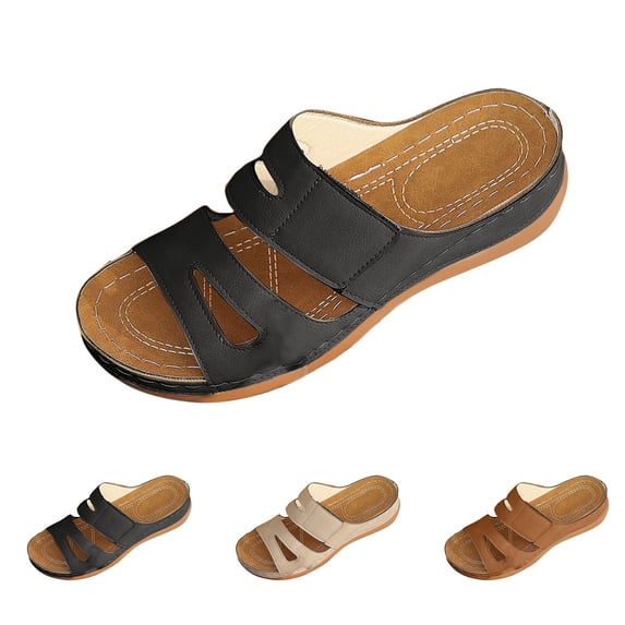 ATENAR Womens Sandals Platform Summer Women Sandals Beach Womens Shoes Black 8.5