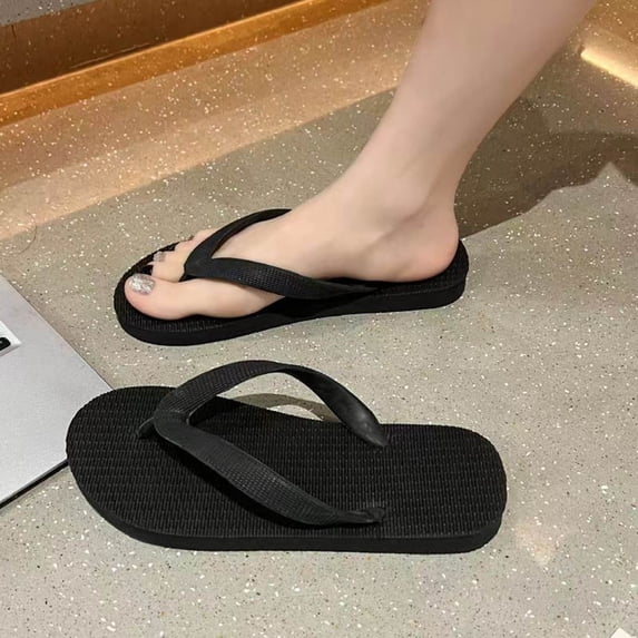 ATENAR Womens Sandals Summer Beach Women Sandals Fashion Shoes Women Black 8.5