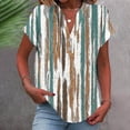 thumbnail image 1 of ATENAR Womens Shirts Printed Soft T Shirts for Women Lightweight Tee Blue 2XL, 1 of 5