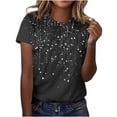 thumbnail image 1 of ATENAR Womens Shirts Short Sleeve Shirts Summer Breathable Tops Multicolor L, 1 of 4