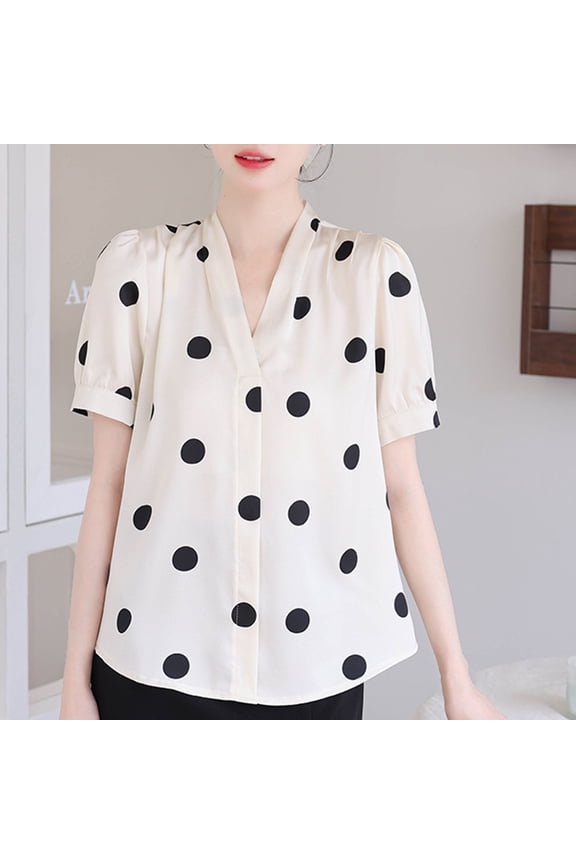 Womens Shirts Soft Lightweight Shirts for Women Loose Tee White S