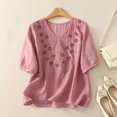 thumbnail image 1 of ATENAR Womens Shirts Solid Color Soft T Shirts for Women Lightweight Tee Purple XL, 1 of 7