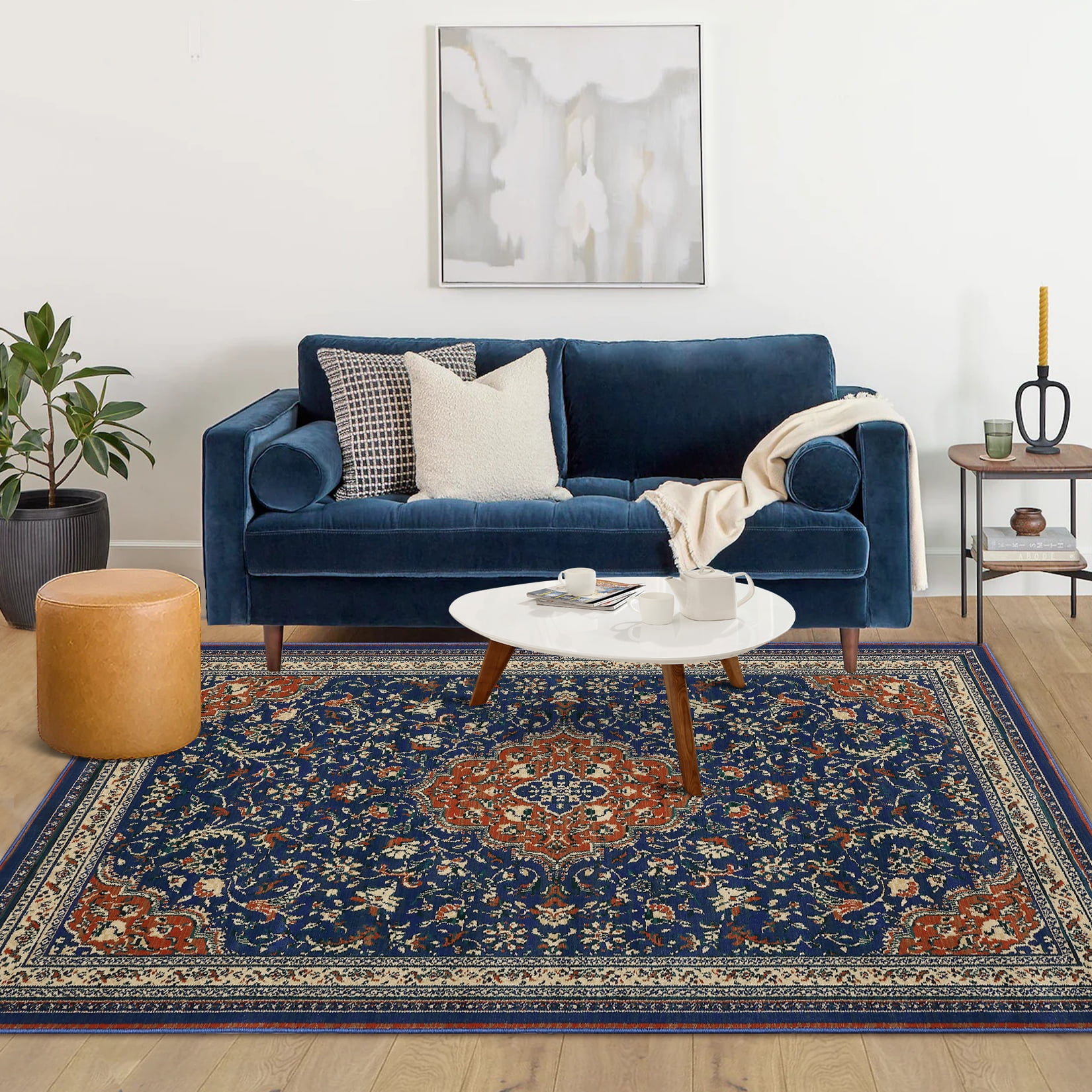 SAFAVIEH Monaco Runner Rug - 2'2" X 12', Multi & Beige, Boho Diamond Design, Polypropylene