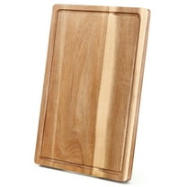 ATENOW Large Cutting Boards for Kitchen, 18x12in Acacia Wood Cutting Board with Juice Groove & Handles, 1" Thick Chopping Board, Charcuterie Cheese Serving Tray