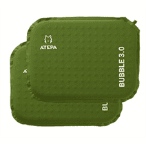 ATEPA 2 Pack BUBBLE 3.0 Trail Seat Self-Inflating Insulated Seat Cushion, Green