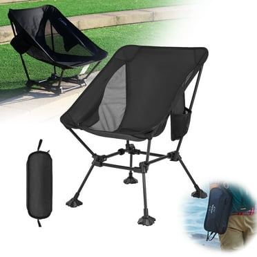 ATEPA Ultralight Portable Camping Chair, Folding Chair with Carry Bag, Weighing just 2.5 lbs, Support up to 330LBS, Portable Folding Square Tall Chairs for Fishing, Hiking, Backpacking
