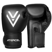 ATERCEL Boxing Gloves Training Gloves for Men and Women, Black