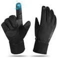thumbnail image 1 of ATERCEL Winter Gloves Men and Women Cold Weather Glove Touchscreen Warm Waterproof Bicycle Gloves Sports Ski Glove(Black, L), 1 of 8