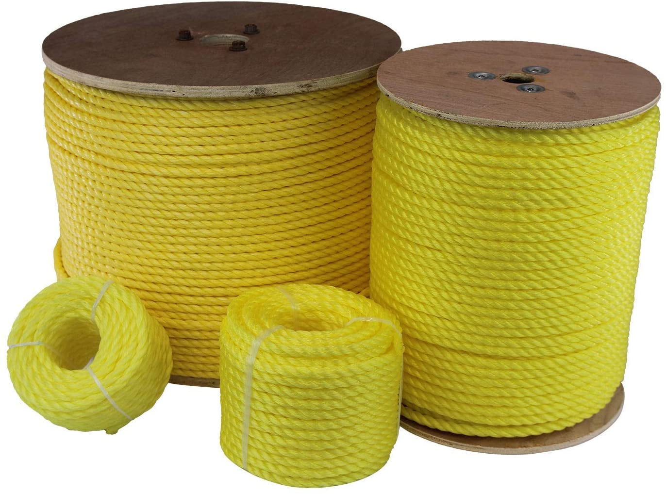 Polypropylene rope strength outlet