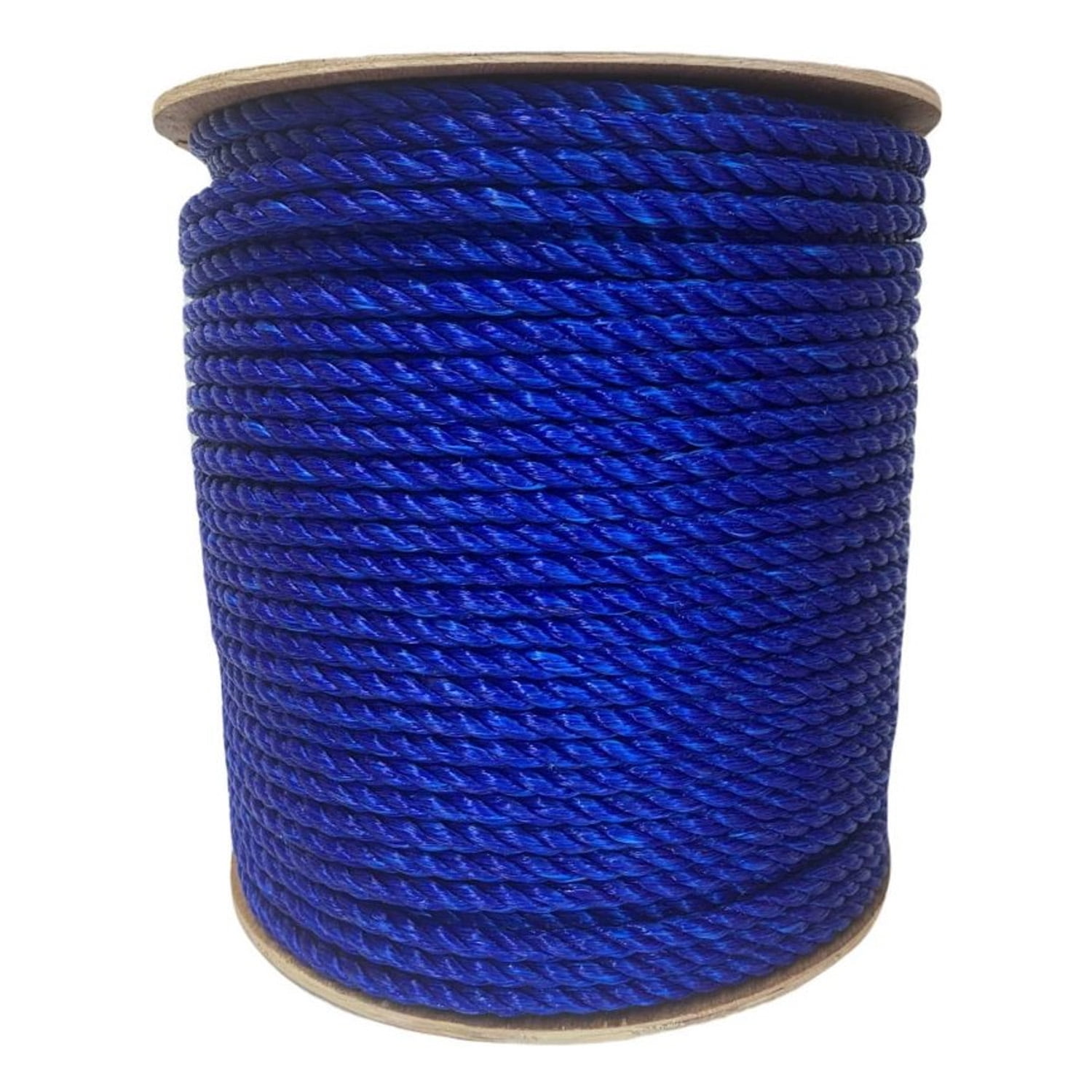 ATERET Twisted 3-Strand Blue Polypropylene Rope Monofilament I 3/8 x 600  Feet I 2,430 lbs. Tensile Strength I Lightweight & Heavy-Duty Synthetic  Cord for DIY Projects, Marine, Commercial Use 