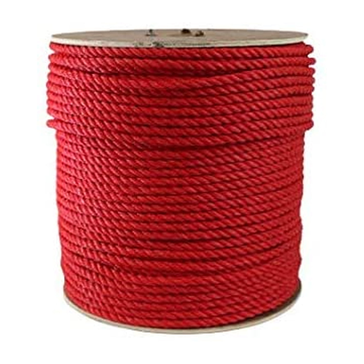 ATERET Twisted 3-Strand Red Polypropylene Rope Monofilament I 5/16 x 600  Feet I 1,125 lbs. Tensile Strength I Lightweight & Heavy-Duty Synthetic  Cord for DIY Projects, Marine, Commercial Use 