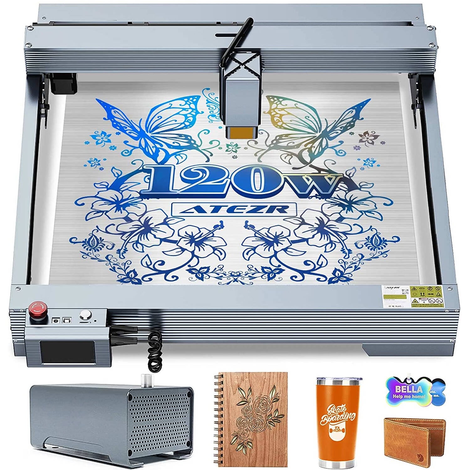 ATEZR 120W Laser Engraver DIY P20 Laser Engraving And Cutting Machine