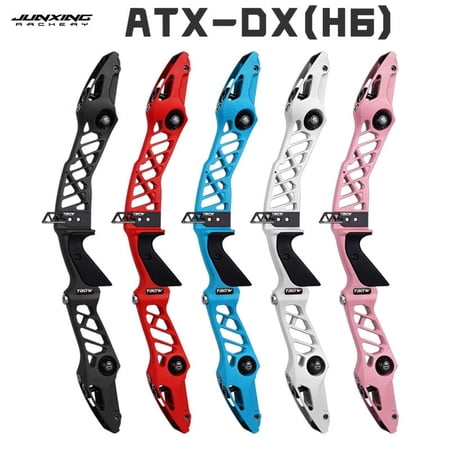 ATF-DX Archery ILF Bow Riser 25inch Competitive Reverse Bow Outdoor Shooting H6(white)