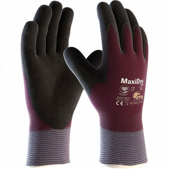 MaxiDry Zero PIP - Maxiflex - Zero - 56-451 Cold Condition Work Glove with Thermal Lining and Full Double-Dipped Nitrile Coating 1 Pair