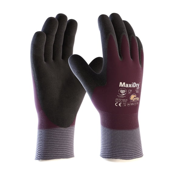 MaxiDry Zero PIP - Maxiflex - Zero - 56-451 Cold Condition Work Glove with Thermal Lining and Full Double-Dipped Nitrile Coating 1 Pair