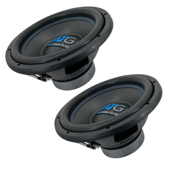 ATG Audio 12 inch 2" 4-layer aluminum single voice coil 4 2 woofer bundle