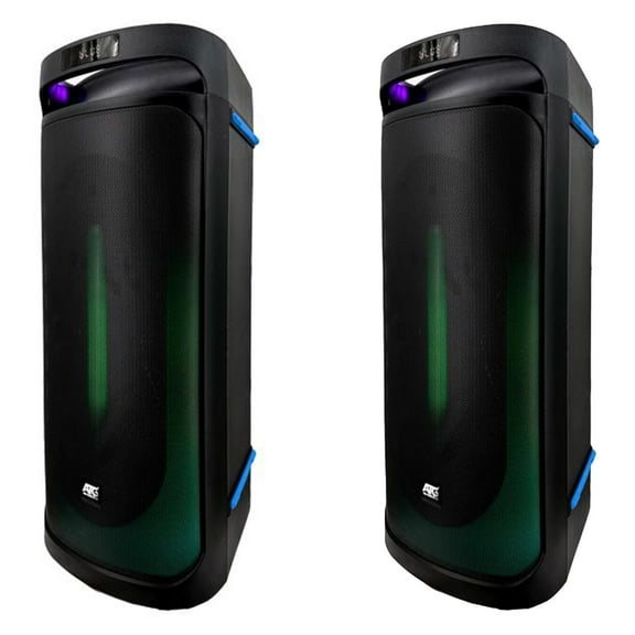 ATG Audio FYRE Bluetooth 8" dual woofer Party Speaker bundle