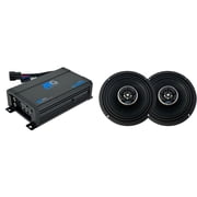 ATG Audio Marine Certified 500 Watt 2 Channel Mini Amplifier with 1-Pair 6.5 Speakers