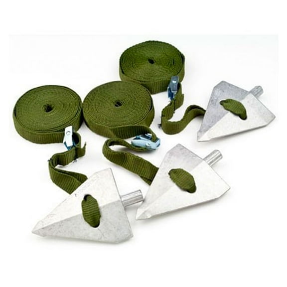 ATG-HD Arbor supplies Tree Guying Kit, Aluminum - Small trees 2-4" in Hard Soil