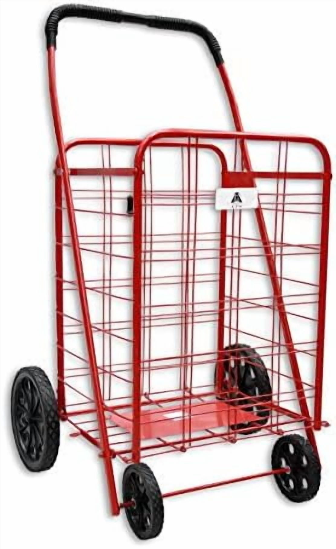 ATH Large Deluxe Rolling Utility / Shopping Cart - Stowable Folding ...