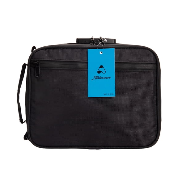 ATHLESENSE Document Bag with Lock Office Handbag Important Document Travel Storage Case