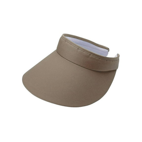 ATHLETIC LARGE PEAK TWILL CLIP-ON VISOR, Khaki
